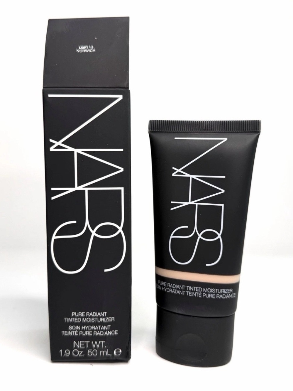 NARS PURE RADIANT TINTED MOISTURIZER SPF30 LIGHT 1.5 NORWICH 1.9 OZ EXP: 2027